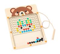 Holdes Magnetic Doodle Board - Tavola da disegno in legno portatile per bambini, protezione degli occhi, intrattenimento di viaggio, attività aeronautiche