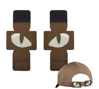 Holdes Patch occhi di gatto fosforescente,Patch di ricamo Patch occhi di gatto - Soft Portable Multipurpose Cat Eyes Glow In The Dark Non Fading Per Cappello Abbigliamento Giacca