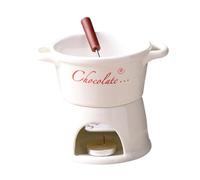 Holdes per Sciogliere Cioccolato | Scaldaburro Ceramico Con Forchetta | Per Cioccolata Calda Portatile,Per Compleanno Matrimonio San Festa Cena Dessert Salsa Caramelle Coppie Famiglia