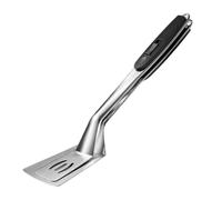 Holdes Pinza per barbecue per il barbecue, con manico lungo antiscivolo e chiusura con una sola mano, pinza da cucina 2 in 1 e per barbecue, per servire carne e pesce in cucina, giardino