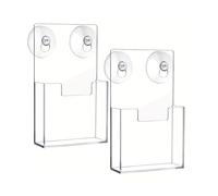 Holdes Porta Opuscoli Da Parete,2 Pezzi Organizzatore Per Documenti Con Ventose | Espositore Volantini - Per Volantini Documenti Ufficio Hotel Ospedale Ristorante Museo Fiera Centro Della Comunità