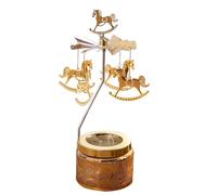 Holdes Portacandele rotante | Portacandele Termico Candeliere Girevole Vassoio Rotondo Set | Lanterna girevole Decorazione da sogno Candela, Candela girevole rotante Portacandela in metallo