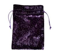 Holdes Sacchetto in velluto per tarocchi, con coulisse a pois con strass, borsa in velluto per tarocchi, 13 x 18 cm, per appassionati di tarocchi, gioielli, orecchini, collane, bracciali