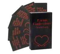 Holdes Set di biglietti per tarocchi, confessioni karmiche, giochi da tavolo, 50 pezzi, per meditazione, relazioni, carriera, viaggi quotidiani, feste
