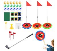 Holdes Set di golf giocattolo per | pratico e attività di allenamento di swing | Set di giochi di golf adesivi per il gioco all'aperto in giardino, pratica per il e per il Natale sport spiaggia