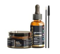 Holdes Set per la crescita dei capelli, stimolatore della radice del cuoio capelluto e olio per capelli, set da viaggio per capelli lisci, con spazzola, per la preparazione dopo la doccia e prima