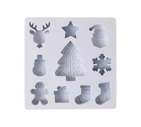 Holdes Stampi per biscotti natalizi - Stampo per fudge in silicone a 10 cavità | Forma di cottura per feste | Per gli amanti dei dolci, gli organizzatori di feste, i principianti in cucina e