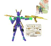 Holdes Statuetta d'azione di Robot, statuetta di di costruzione, kit modello di assemblaggio magnetico, giocattolo per ragazzi - di action figure puzzle da ufficio per la casa, la