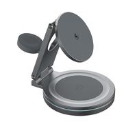 Holdes Stazione di Caricabatterie Telefono, Stazione di Ricarica - Ricarica Magnetica | Ricarica Magnetica Rapida con Design Rotante a 360 Gradi Telefono per Viaggiare a Casa