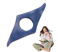 Holdes Supporto per Pagine di Lettura, Aiuto per la Lettura di Libri,Strumento Porta Pagine per Lettore di Libri in Resina - Strumento Portatile per Aprire Libri con Anelli per i Pollici, segnalibro