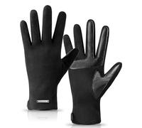 HOLDINA Guanti Donna Invernali Touch Screen, Pelle Antiscivolo, Foderati Pile, Nero, M