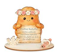 HOLDLEAF Patate positive, regalo originale per soldi in legno, regalo creativo in legno, regalo per mutacher, buon miglioramento, idea regalo per uomini, donne