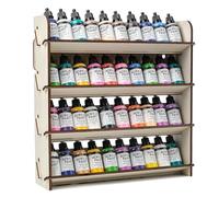HOLDLEAF Scaffale da Parete per Colori da Tavolo e Organizzatore di Stoccaggio per Modellismo, Organizer Universale per Colori Compatibile con Citadel, Vallejo, Tamiya, Army Painter e Revell