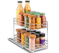 HOLDN’ STORAGE Portaspezie per armadietto, resistente, estraibile portaspezie, organizer per spezie, 16,5 cm x 27,5 cm x 27,5 cm (larghezza x profondità x altezza), portaspezie per armadi interni e