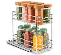 HOLDN’ STORAGE Portaspezie per armadietto, resistente, portaspezie estraibile, organizzazione per spezie 10,3 cm di larghezza x 26,3 cm di profondità x 20,3 cm di profondità x 20,1 cm di altezza -