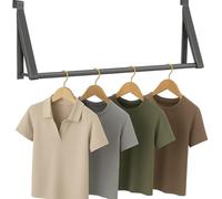 HOLDN’ STORAGE Scolapiatti pieghevole sopra la porta, per appendere asciugamani, cappotti e vestiti, ganci sopra la porta per camera da letto, bagno e ufficio.