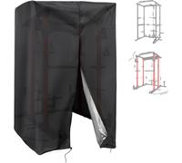 HoldOneLight Copertura impermeabile per attrezzatura da palestra all'aperto, con cerniera, per squat, sollevamento pesi, attrezzatura per allenamento in palestra domestica, 162,6 cm di larghezza x