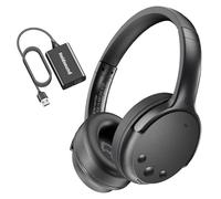 Holdsound Cuffie wireless per guardare la TV, cuffie wireless per anziani con cavo di prolunga USB, 25 ore, nessun ritardo di sincronizzazione labiale, plug and play, regali per anziani