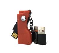 HOLDTAG Yubikey Custodia con portachiavi e adattatori | Compatibile con YubiKey 5 NFC e 5C NFC | Protezione antiurto e resistente | Case Yubico | Cover | Custodia portatile (non inclusa chiave di