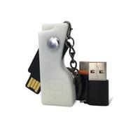 HOLDTAG Yubikey Custodia con portachiavi e adattatori | Compatibile con YubiKey 5 NFC e 5C NFC | Protezione antiurto e resistente | Case Yubico | Cover | Custodia portatile (non inclusa chiave di