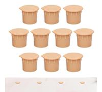 Hole Caps Set, Ground Plug Protectors, Deck Safety Cover Plugs, Strong Weatherproof Seal Inserts, for Backyard Pool Garden Yard Residential Commercial Outdoor Fence System Installation Use Pack
