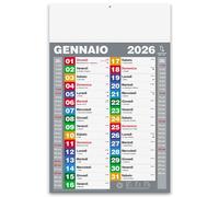 Hole Gadget | Calendari Personalizzati 2026 in Stock da 100 Pezzi Olandesi Grandi da Muro Notes sul Retro per Gadget Pubblicitari di Fine Anno e come Omaggio per i Clienti o Regali Aziendali