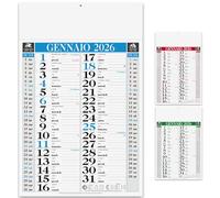 Hole Gadget | Calendari Personalizzati 2026 in Stock da 100 Pezzi Olandesi Grandi da Muro Notes sul Retro per Gadget Pubblicitari di Fine Anno e come Omaggio per i Clienti o Regali Aziendali | PA640