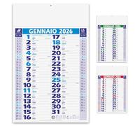 Hole Gadget | Calendari Personalizzati 2026 in Stock da 50 Pezzi Olandesi Medi da Muro Notes sul Retro per Gadget Pubblicitari di Fine Anno e come Omaggio per i Clienti o Regali Aziendali | PA620-50