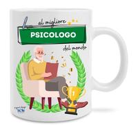 Hole Gadget Idea Regalo Originale e Divertente per Uomo e Donna Lui Lei Tazza in Ceramica per Idee Simpatiche Tazze Regali Divertenti Mamma, Amica, Ragazza, Ragazzo, Papà, Compleanno (Psicologo)