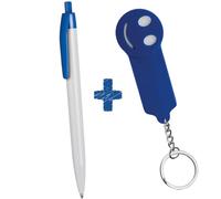 Hole Gadget ® | Penne Personalizzate + Portachiavi Personalizzati, Kit Convenienza Ideali come Gadget Personalizzati Promozionali per Aziende, Fiere ed Omaggio a Clienti, Matrimonio o Compleanno