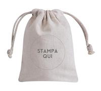 Hole Gadget | Sacchetti Bomboniera Personalizzati in Cotone 10x14 per Laurea, Matrimonio, Cresima, Battesimo, Confetti, Sacchettini Nascita Bimbo Maschio o Femmina Cod. PG191 (80)