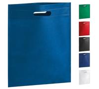 Hole Gadget ® | Stock 60 Shopper Personalizzate Pubblicitarie Porta Documenti, Borse Gadget Aziendali Personalizzate in TNT con Logo, Buste Shopping Bag per Omaggi a Clienti PH265