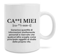 Hole Gadget Tazze Divertenti, Tazza Mug con Idee Regalo Divertente e Originali da Colazione o da The, Regali Simpatici per Sorella, Mamma, San Valentino, Uomo, Donna (Ca**i miei)