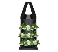 Hole Hanging Planter Bag - High Stability PE Strawberry & Flower Planting Bags | Wall Mounted Vertical Garden Bag with Handles | Durable Outdoor Tomato & Fruit Grow Bags