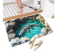 Hole Illusion Rug - 80 x 50 x 1 cm Puddle Print Carpet,Gentle Cushioning Puddle Print Hole Rug Illusion Design,for Indoor, Outdoor, Home, Living Room, Kitchen, Garden, Workplace, Shower, Tub, WC,