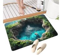 Hole Illusion Rug - 80x50x1cm Puddle Print Carpet,Gentle Cushioning Puddle Print Hole Rug Illusion Design,for Indoor, Outdoor, Home, Living Room, Kitchen, Garden, Workplace, Shower, Tub, Toilet,