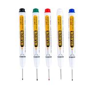 Hole Marker, Waterproof Construction Pen, Compact Design Easy Grip Color Variety Lightweight Body Precision Marking, Carpenter Pens for Construction, Bathroom, Woodworking