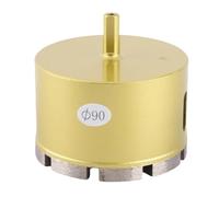 Hole Opener Drill Bit Hole Saw for Marble Granite Brick Tile Ceramic Concrete, Segmented Design with Universal Shank, 90mm / 100mm for Wet Drilling on Stone and Glass (90 mm)