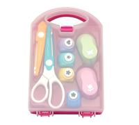 Hole Punch Craft Set - Manual Paper Punching Kit, Creative Scissors and Stationery Combo, Fine Motor Skill Development Tool, DIY Scrapbooking Accessory | Craft Lovers, Students, Home Classroom, Art