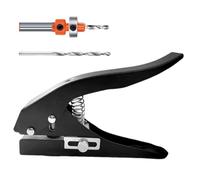 Hole Puncher Single, Heavy Duty Puncher, Handheld Repair Craft Tool, Strong Grip Handle, Precise Punching for Scrapbook, Tags, Paper, Cardboard, Thin PVC Sheets, Label Cards, School Projects