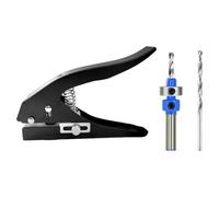 Hole Puncher Single, Strumento Di Punzone Portatile Pesante, Punzone Di Metallo Durabili In Metallo 15,7x9,5 Cm, Etichetta Tag Di Carta Punzer In Foglio In PVC, Impugnatura Comoda Per La Riparazione D