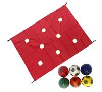 Hole Tarp Team Building Exercise Games,Teamwork Group Activities with 6 Balls - Sports Teambuilding Challenge for Gatherings School Field Day Gym Backyard