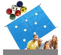 Hole Tarp Team Building Game | Attività di gruppo di lavoro di con 6 palle, giocattoli di team building per sfide all'aperto per scuola formazione aziendale cortile
