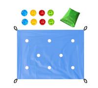 Hole Tarp Team Building Game, Group Learning Activity Kit, Interactive Fun Training Exercise with Hollow Ball, Cooperative Game Set for Work, School, Home, Family, Parties, Events