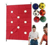 Hole Tarp Team Building, Group Exercise Activities, 2.99 Lightweight Outdoor Challenge, Portable Game Design, Bright Corporate Color for School, Training, Backyard Fun