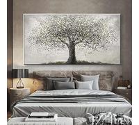 HOLEILUCK Albero della vita in bianco e nero Poster Pittura moderna Stampa su tela Arte della parete Pittura Immagine per soggiorno Decorazioni per la casa 70x144 cm/28x57 pollici Senza cornice