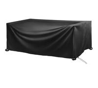 HOLEILUCK Copritavolo Esterno Impermeabile 150x150x85cm 420D Oxford con coulisse Copertura per Mobili da Giardino Antivento impermeabile Antipolvere per Coperture Arredo Esterno, Sedie, Divano