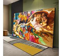 HOLEILUCK Graffiti Pop Art Dipinti su tela Creazione di Adam Street Stampe Decorazione artistica da parete Immagini per soggiorno Decorazioni per la casa 35,43x72,05 pollici (90x183 cm) Con cornice