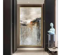 HOLEILUCK Grandi dipinti astratti moderni su tela Stampe artistiche da parete incorniciate per soggiorno Decorazione domestica Stampe con cornice dorata 92x183 cm/36x72 in Con cornice dorata