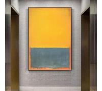 HOLEILUCK Mark Rothko Dipinto su tela astratto Stampa Dipinti ad olio classici Stampe Immagini su parete per soggiorno Decorazioni per la casa 80x125 cm/31x49 pollici con cornice nera